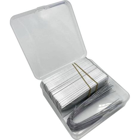 Étiquettes en aluminium pour plantes, étiquettes en feuille métallique imprimables recto verso, D (1/5)