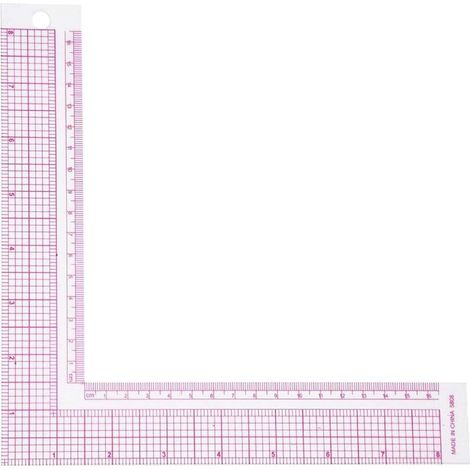L-Forme Carrée Règle D'angle,Règle de Mesure de Couture,Règle de Tailleur à 90 Degrés,Règle à Angle de 90 Degrés en Forme de L Accessoires de Couture,Dessin en L Couture,Outil de Fabrication (1/5)