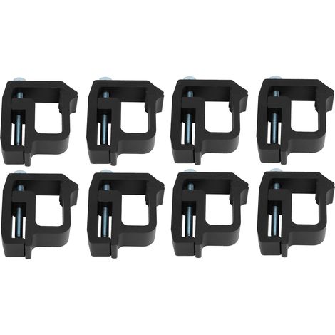 GARRYFIZH 16 pièces pinces de fixation toit plateau camion – Compatible Chevy Silverado 1500 2500 3500 – Noir – Accessoire utilitaire robuste (1/5)