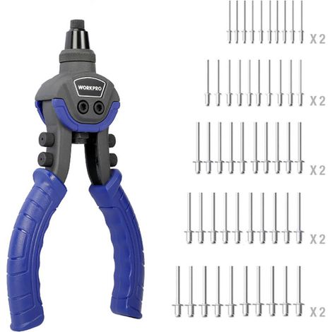 Riveteuse Manuelle Modèle 250 Bleu Ergonomique (1/5)
