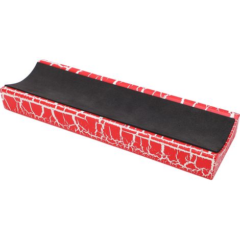 Support de manche pour instrument à cordes, bois massif, accessoire guitare acoustique et violon, rouge (1/5)