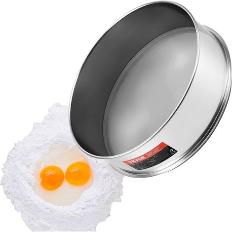 Tamis à Farine 80 Mailles, Passoire à Mailles Fines 32 cm, en Inox 304 de Qualité Alimentaire, pour Pâtisserie, 5 Tailles de Trous de Maille pour Haricots Mungo, Riz, Farine, Poudre de Perle (1/5)