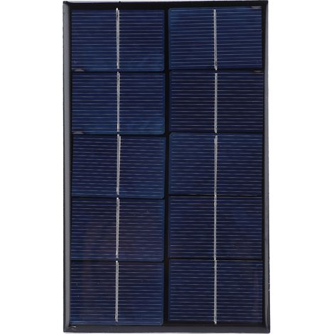 Chargeur de panneau solaire 2W, haute efficacité de Conversion, économie d'énergie, étanche, résistant aux UV, pour petit moteur de ventilateur, lumière LED 5V (1/5)