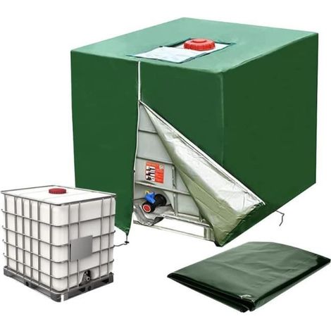 Housse de protection pour réservoir d'eau IBC - Vert - 120x100x116cm - Tissu Oxford 210D étanche