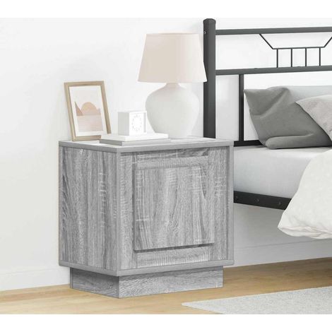 Nachttisch Grau 44 x 34,5 x 45 cm Holzwerkstoff