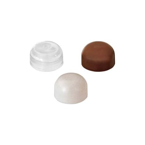 FERMAPORTA ADESIVO A BIRILLO Ø MM.28X18- - bianco - 100 pezzi