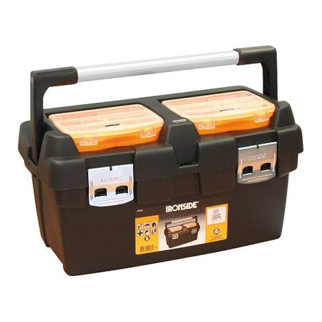 Ironside Cassetta degli attrezzi professionale nera 500x295x270 mm