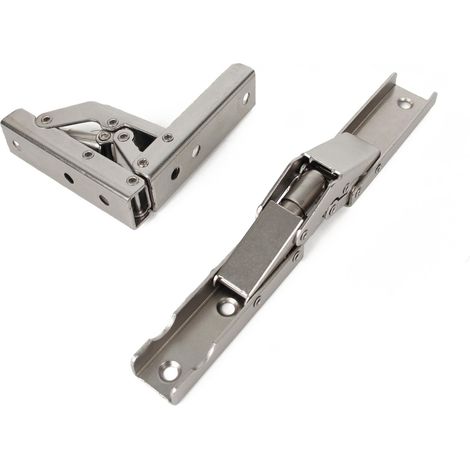 Charnière pliante à 90 degrés Charnière pliante élastique en acier inoxydable Support pour étagère murale Accessoires pour portes d'armoires 2 pièces (1/5)