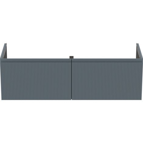 Ideal Standard Finesse - Mueble de lavabo, 120x44x37 cm, 2 cajones, Ribbed Matt ashblue E3389UQ (1/3)