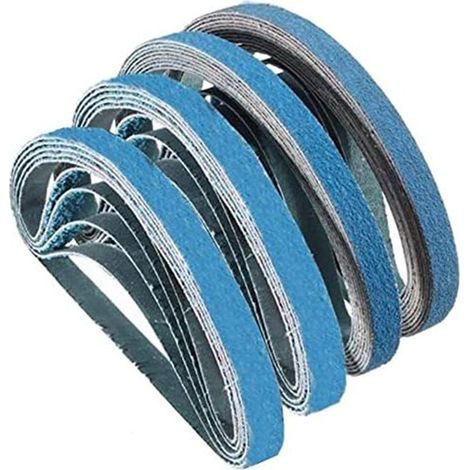 40 bandes abrasives en corindon de zirconium grain et 60 80 120 adaptées aux ponceuses à bande 330 x 10 mm (1/5)