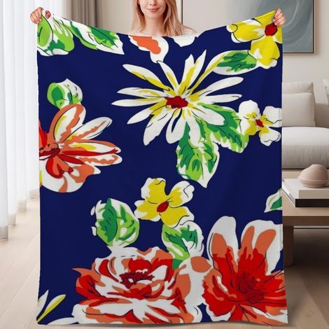 Couverture de lit en polaire, microfibre douce et confortable légères printemps-été, décoration de salon, cadeau pour femmes et hommes, 6080 pouces (1/4)