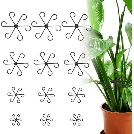CCYKXA Set of 12 climbing plant supports, plant stem supports, 4 sizes of plant support clips, monstera plant support, plant stem supports (1/5)