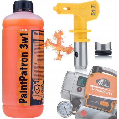 Pulisci e Conserva per Aggregato Verniciatore Rosfix PaintPatron 3in1 1L + Ugello Ultra Spray Modello 517 – Alta Qualità e Precisione