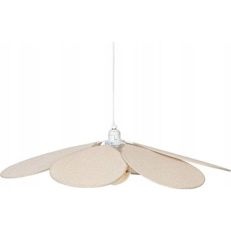 Lámpara colgante Naya Beige pétalo D72cm - Atmosphera créateur d'intérieur (1/3)