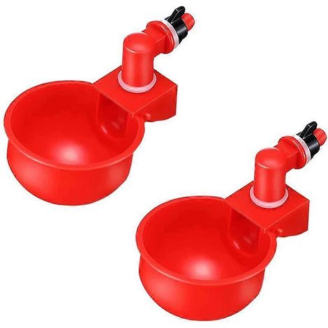 Abreuvoir automatique pour poulets : bols, gobelets et récipients en plastique. (1/5)