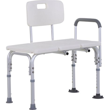 Sedia da Doccia Antiscivolo Altezza Regolabile 6 Livelli 79x57x80-92 cm Comfy (1/5)