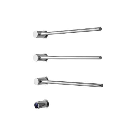 FugaFlow Eccelente Caloro Radiateur électrique pour serviettes - 52x54x13cm - 30 watts - chrome (1/3)