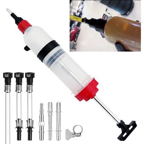 Pompa manuale per liquidi da 1,5 litri con 3 tubi di prolunga (1/4)