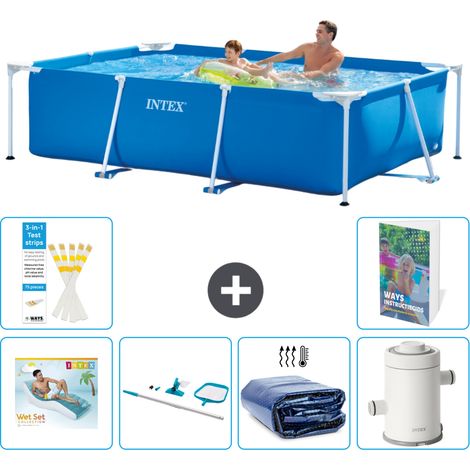 Rechteckiger Frame Pool - 260x160x65 cm - 7-teilig S96