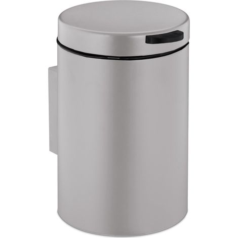 Cestino da bagno a parete, 3L, coperchio con chiusura automatica