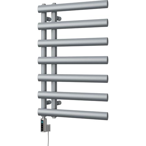 Elyan - Silver Electric Towel Rail H766mm x W500mm 300w Thermostatic WIFI (1/3)