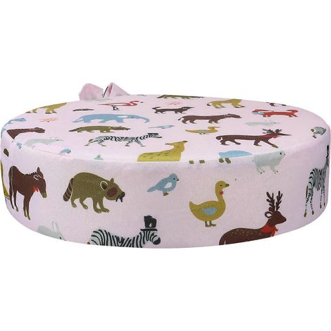Coussin rehausseur de siège rond pour enfant, motif animal, 1 pièce (1/5)