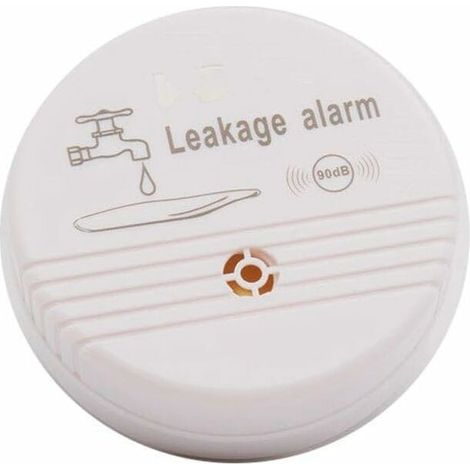 Capteur d'alarme de fuite d'eau de débordement 90dB alarme de niveau d'eau fuite détection d'inondation système d'alarme de sécurité à domicile (1 pièces) (1/5)