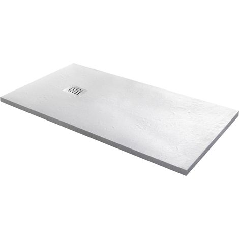 Piatto Doccia in Pietra 90x140 cm Bonussi Ardesia Stone Side Bianco (1/5)