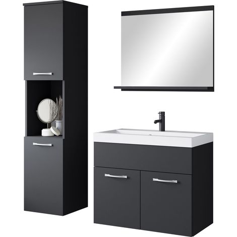 Conjunto de mueble de baño Sarasota 122, Grafito