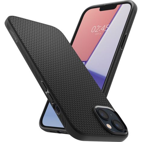 Spigen Liquid Air per iPhone 14, nero opaco (1/5)