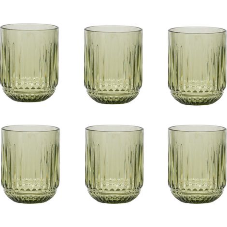 Table Passion - Boite de 6 gobelets bas Selio vert 25 cl