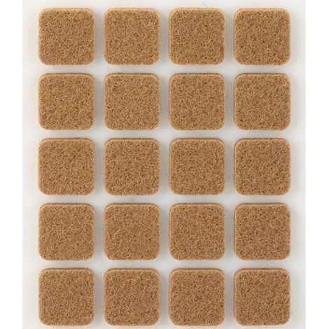 Patins Feutre Adhésifs 17x17mm Protection De Surface Adhésive - Inofix (1/3)