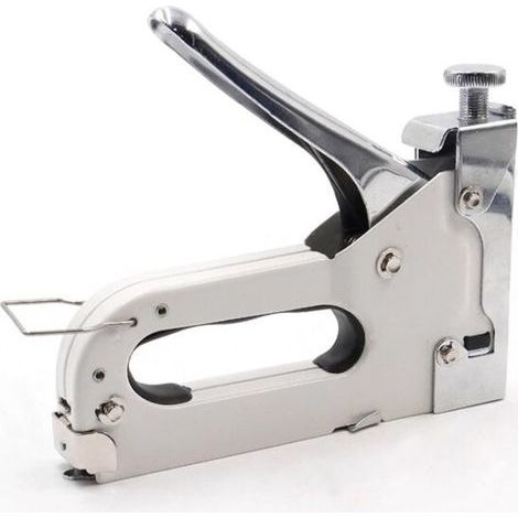 Hochleistungstacker für den Innenausbau, 4-in-1-Tacker mit 800 Klammern, für die Verwendung auf Holz usw., 1 Set. (1/5)