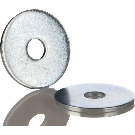 Rs Pro – Rondelle plate acier galvanisé pour vis M6 – Diamètre extérieur 25mm – Épaisseur 1.5mm – Sachet de 100 unités (1/3)
