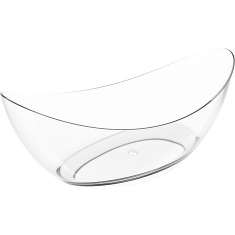Mexen Vea chiara vasca da bagno indipendente trasparente 180 x 80 cm, tappo cromato - 58091808008 (1/5)