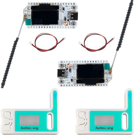 2 kits LoRa32 V3 ESP32-S3 WiFi+BT ESP32 Dev Board SX1262 CP2102 LoRa pour Arduino Meshtastic IoT LoRaWAN (1/5)