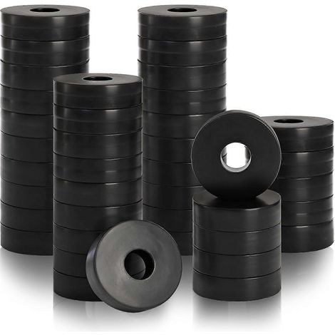 30 rondelles en caoutchouc, diamètre extérieur 38 mm x diamètre intérieur 12,7 mm x épaisseur 9,5 mm, entretoises plates, silentblocs de fixation, Mechanica (1/5)