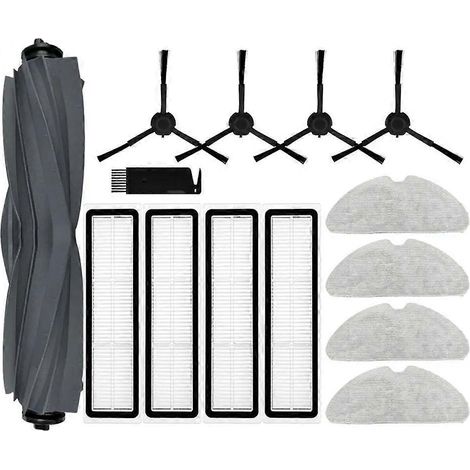 Accessoires et pièces détachées pour aspirateur robot Bot D10S / D10S Pro : brosse principale latérale, filtre HEPA, lingettes de nettoyage. (1/5)