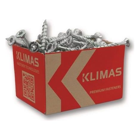 Vis à panneau de particules 4x30 tête fraisée zinguée claire TORX KLIMAS