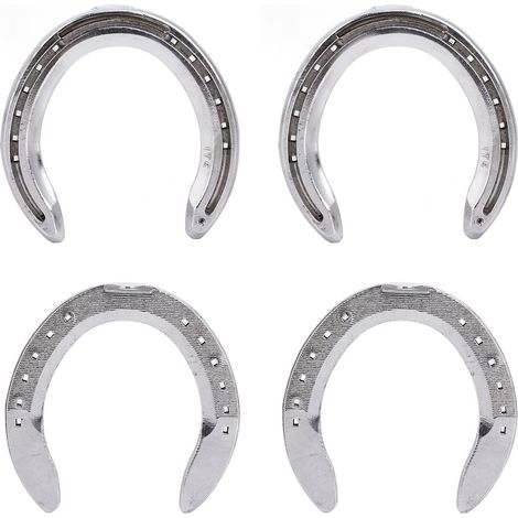 4 fers à cheval en alliage d'aluminium, légers, fiables et pratiques, accessoire d'équitation pour hippodrome et ferme, n° 5 (1/5)