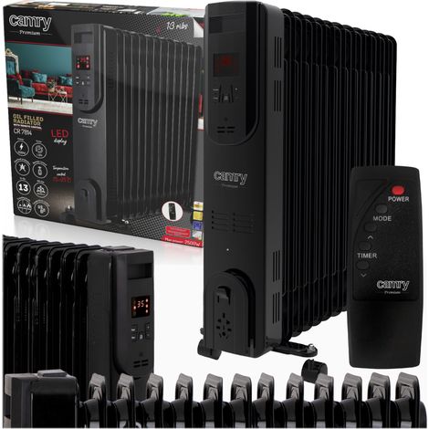 Camry Adler CR 7814 Öl-Radiator schwarz 2500W (1/5)