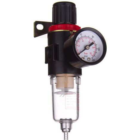 Filtre Déshydrateur Air - Réducteur De Pression - Manomètre - Pour Compresseur Aérographe - 1 Pièce