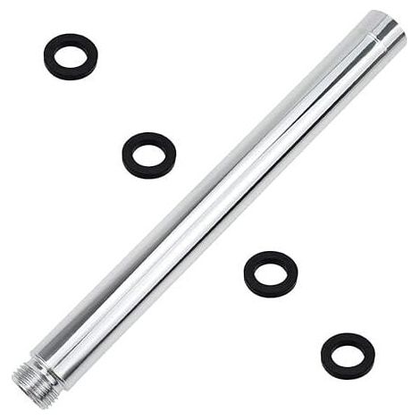 Shower Extension Arm 30cm Stainless Steel Shower Extension Pipe Chrome Shower Extension Pipe with G1/2 Thread MUMU