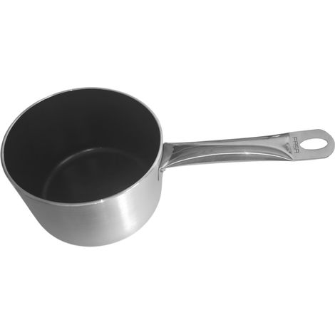 Pentolino Casseruola D16 con un manico inox Alta litri 2.2 H11 Alluminio 3mm Antiaderente cucina Uso Professionale e Domestico