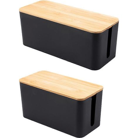 Boîte de rangement pour prises électriques, compatible avec les prises de courant (lot de 2). (1/5)