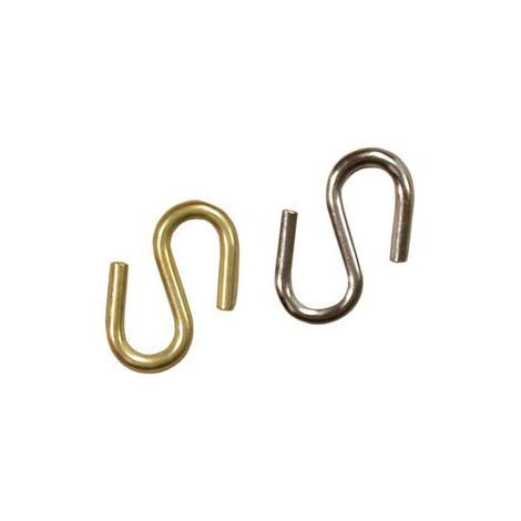 GANCI S APPENDIQUADRI- - filo ø mm.2,4 ferro nichelato - 200 pezzi