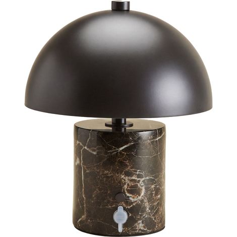 Lampe de table LED sans fil en fer et pierre naturelle Nicolas SKLUM  ↑25 cm (1/5)