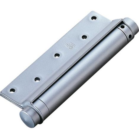 Bisagra de acción simple Liobex para puerta ancha de 700 mm, N° 01, compacto, de acero plateado - Groom