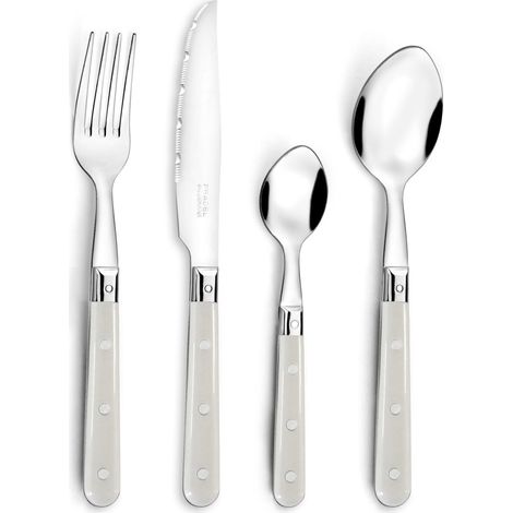 Ménagère 24 couverts Pour 6 personnes, Noir (1/5)