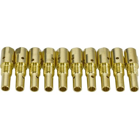 Lot de 10 porte-embouts de contact 140.0001 pour torche de soudage BINZEL MB25 25AK à refroidissement par air MIG MAG (1/5)